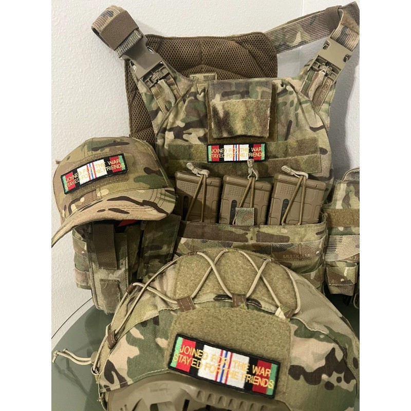 Afghanistan Campaign Medal Ribbon Patch With Vlcro -Veteran Owned-
