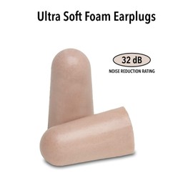 Mack's Ultra Soft Foam Shooting Earplugs, 100 Pair - 32 dB High NRR, Comfortable Ear Plugs for Hunting, Tactical, Target, Skeet and Trap Shooting