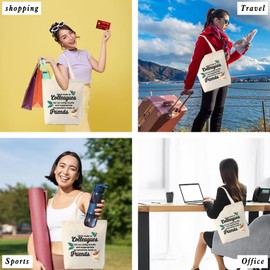 Leaving Gifts for Colleagues Women Secret Santa Christmas Thank You Leaving End Of Year End Of Term Goodbye Appreciation Birthday Easter Tote Bag Presents Gifts for Work Colleagues Friends Teacher