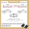 Riyhch 6 inch Hidden Door Hinge, Invisible Door Hinges with