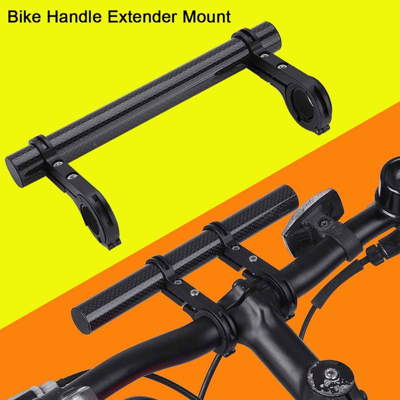 20cm Durable Double Handlebar Extension Mount Carbon Fiber Extender Holder