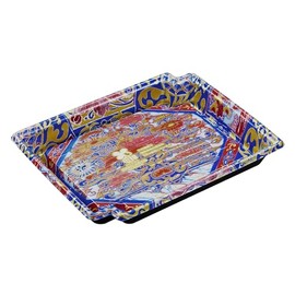 Central Chemistry 15412 Food Pack, Disposable BCF Pots, 20-16, Color R-BK, 50 Pieces, Red and Blue, Approx. 1.1 x 6.2 x 7.8 inches (2.7 x 15.7 x 19.7 cm)