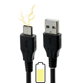 caseroxx Type C Data Cable for Gigaset GS195, GS290, GS4, GS5, GX4, GX6, GL7, ME - Charging Cable & Data Transfer - Black