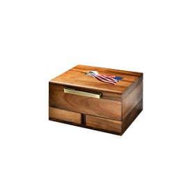 Shanik Luxury Large Watch Box Organizer for Men with 8 Divided Slots, Soft Velvet Pillows, and Pull-Out Drawers for Wallet, Cufflinks, and Accessories, With Print Design