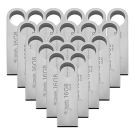 Kit De 25 Piezas De Memoria USB De 16GB Color Plata Ideal para Transferencia De Fotos, Música Y Documentos, Compatible con Computadoras, Teléfonos, Tablets Y Smartphone PSA CÓMPUT Y PAPELERÍA
