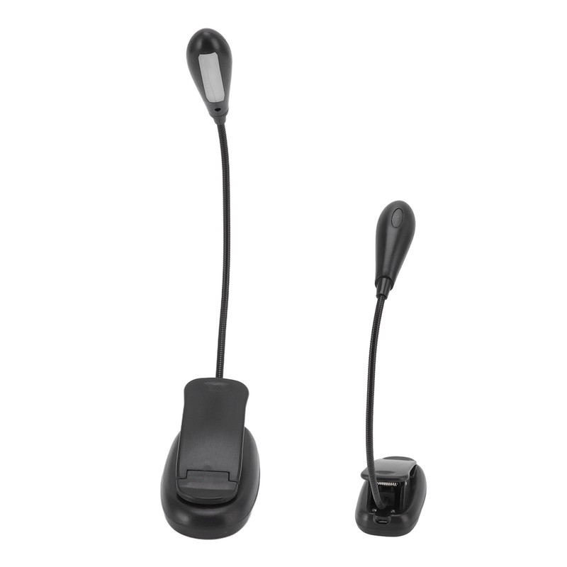 Clip On Light Black 9 Level 7 Lamps Foldable Flexible