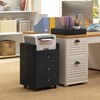 HOMCOM 3 Drawer Home Office Storage Cabinet, Office Drawer on
