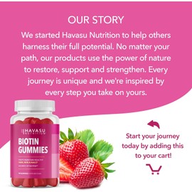 Biotin Gummies | 5000mcg | Ultimate Hair, Skin, & Nails Support for Women | Beauty Supplement for Faster Hair Growth | Strawberry Flavored Gummies with Coconut Oil | Gluten-Free, Vegetarian | 90 Ct