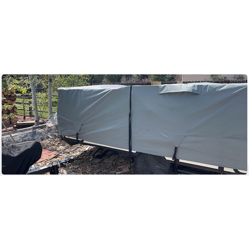 Tuszom Pop Up Camper Cover, 7 Layers Waterproof Folding Camping
