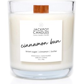 Jackpot Candles Cinnamon Bun Candle with Ring Inside (Surprise Jewelry Valued at $15 to $5,000)