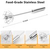 Semi-Automatic Whisk - Manual Whisk Hand Push Egg Beater Stainless