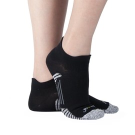 ja vie JAVIE Comfy No Show Grip Performance Compression Blister-free Athletic Lowcut Socks for Men & Women, 3 Packs