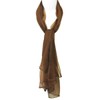 Wrapables Solid Color Silk Long Scarf, Brown