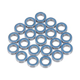 uxcell 20pcs MR95-2RS Miniature Deep Groove Ball Bearings 5x9x3mm Double Sealed Bearings (Blue) for Electric Motor, Home Appliances, Machinery, P6 (ABEC 3)