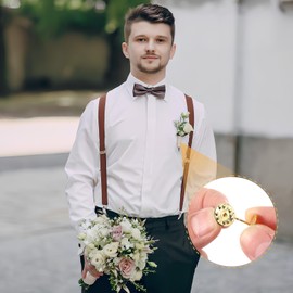 VILLCASE 100 Pairs of Pin Butterfly Coupling: Gold and Nickel Colour – 11 mm Butterfly Pins Pin – Metal Material – Clasps Butterfly Clips Pin Badge for DIY Ties