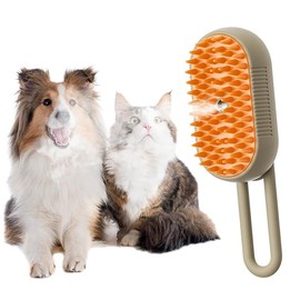Cat steam brush, 2025 new pet steam grooming comb, 3 in 1 cat steam brush, suitable for cats and dogs pet steam brush