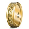 Truly Alpha Mens Rings - Celtic Dragon Wedding Band |