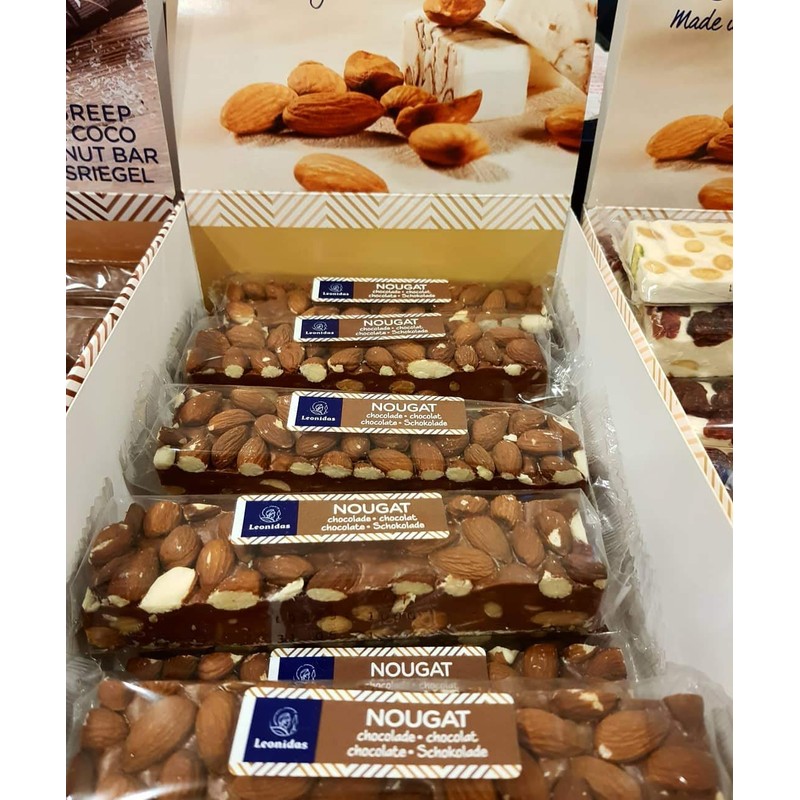 Leonidas Soft Nougat with Almonds, Set of 3 (Almond Nougat,