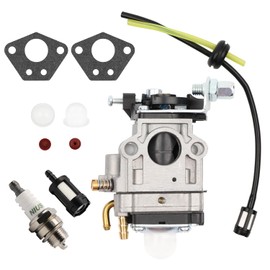AMZSKU Mower, Chainsaw Carburettor Kit for 52cc 49cc 43cc Engine Carburetor with Gasket, Hose, Spark Plug and Gas Filter (Carburettor 52cc 49cc 43cc)