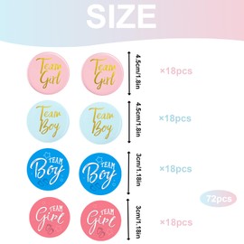 72 Pieces Gender Reveal Party Decoration, Gender Reveal, Gender Reveal Party, Boy or Girl, Gender Reveal Decoration, Baby Party Decoration for Baby Shower Party Decoration Accessories
