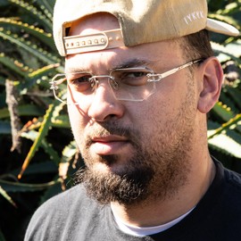 Street Knitted Designer Retro Trendy Style Vintage Frameless Clear Lens Rectangular Silver Wire Frame Metal Unisex Square Rimless Men’s Women Clear Tint Rectangle Hip Hop Eye Glasses