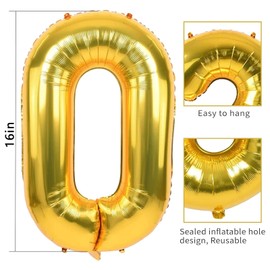 Happy New Year Balloons 2025, 16 Inch Gold Foil Balloons Set with Ribbon & Straw | Happy New Year Decorations 2025 | New Years Eve Party Supplies 2025 for Home, Indoor, Outdoor NYE Celebrations Favors