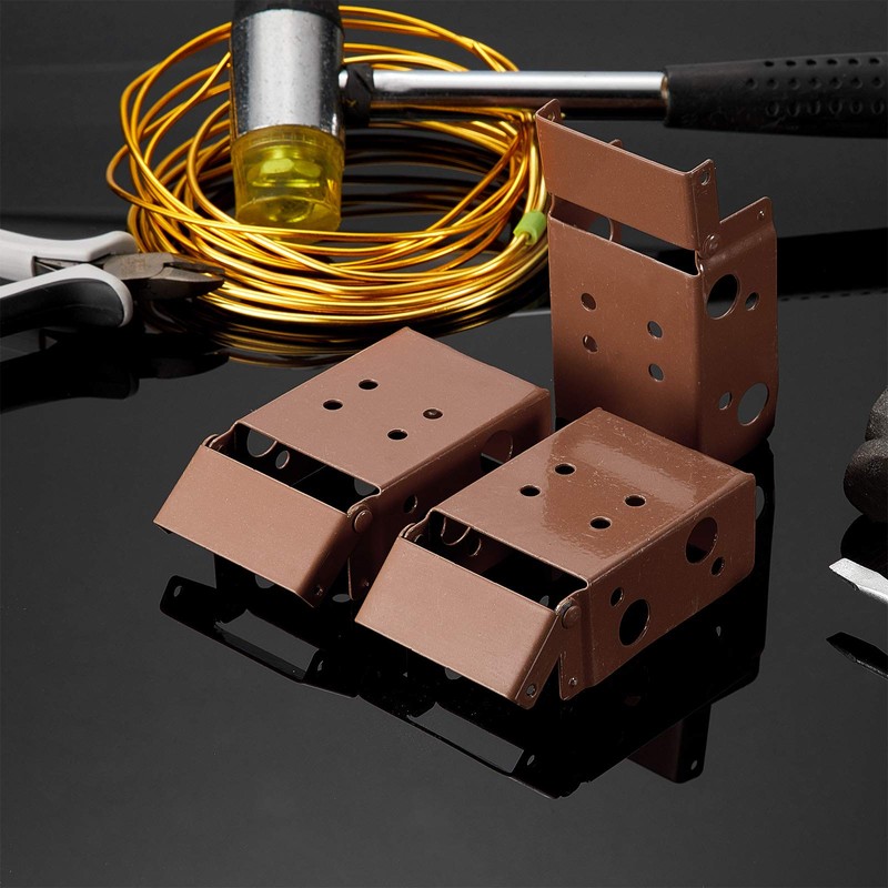 Hotop 4 Pieces Blind Brackets 2 Inch Low Profile Box