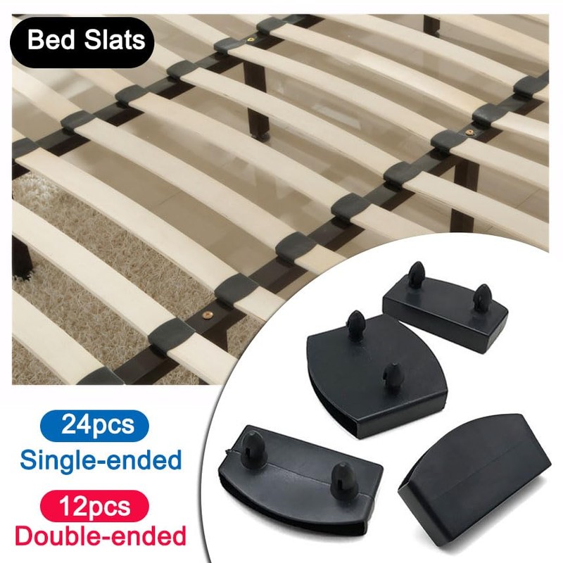 Aieino 36PCS Plastic Bed Slat Caps 55mm, 24 + 12PCS