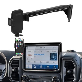 Car Phone Holder Fit for Ford Bronco Sport 2021-2024 Auto Interior Accessories 8-Inch Screen Fixed Clip, Cell Phone Mount Dash Mount Hands-Free 360° Rotation