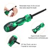 sourcing map 2 in 1 Ratcheting Screwdriver 7.3" Length Interchangeable