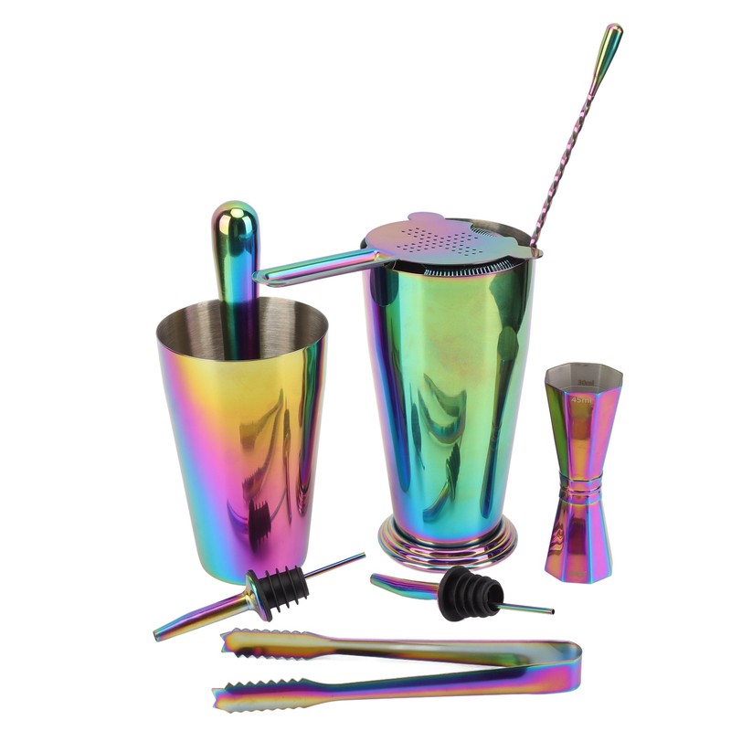 Bartender Kit 304 Stainless Steel Heat Preservation Cocktail Shaker Jigger