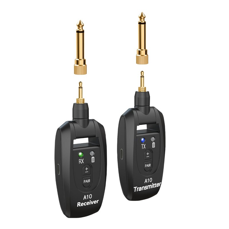 INGPARTNER A10 Wireless Guitar System 2.4GHz 2 Modes Built-in Rechargeable