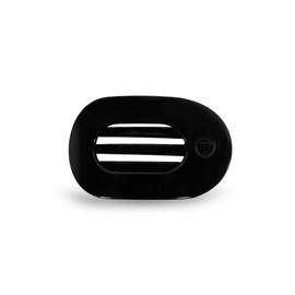 TELETIES - Small Flat Round Clip - Strong Grip, Bendable Teeth, Comfortable Curved Design - For Lying Down, Yoga, Driving & More - Ideal for Thin-Medium Hair - For All Hair Textures - Jet Black