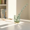 FullMeet Makeup Brush holder Organizer, Crystal Glass Toothbrush Holders, Striped