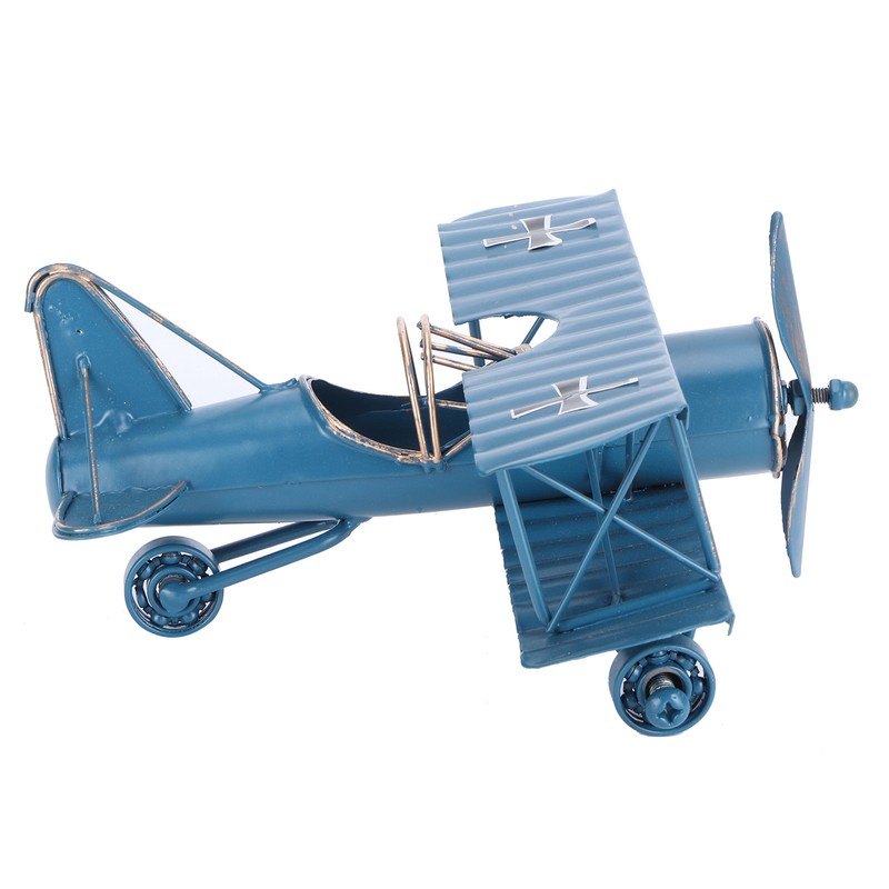 Iron Aircraft Model Innovative Airplane Handicraft Office Bar Desktop Ornament