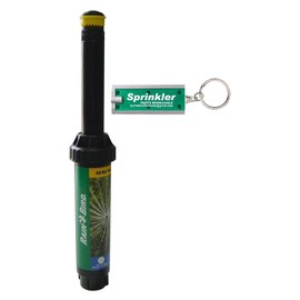 Rain Bird 10 Pack 22SA-F - 4" Rotary Pop-up Spray 18' - 24' - Full Circle 360°Plus Free Sprinkler Wholesale Flashlight Keychain 22SAF Rotary 360 Degree (10)