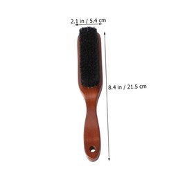 Minkissy 1pc Beard Brush Wooden Handle Portable Pig Bristle Styling Brush for Men for Grooming Sideburns and Beard Care for Bearded Men