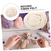VILLFUL Natural Roving Wool Fiber for Needle Felting Soft Felting