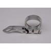Aluminium bicycle seat clamp complete with quick release saddle clamp
