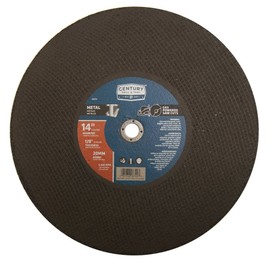 Century Drill & Tool 08720 14" x 18 x 20mm Metal Cutting Blade – Double Reinforced, High-Speed Saw Compatible, Cuts Ferrous & Non-Ferrous Metals, Heavy-Duty Durability