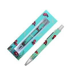 Office Boutique Womens Decorative Gift Boxed Pen - Beautiful Ladybird and Garden design - great for work, home, ideal as a gift for friend, relative, colleague