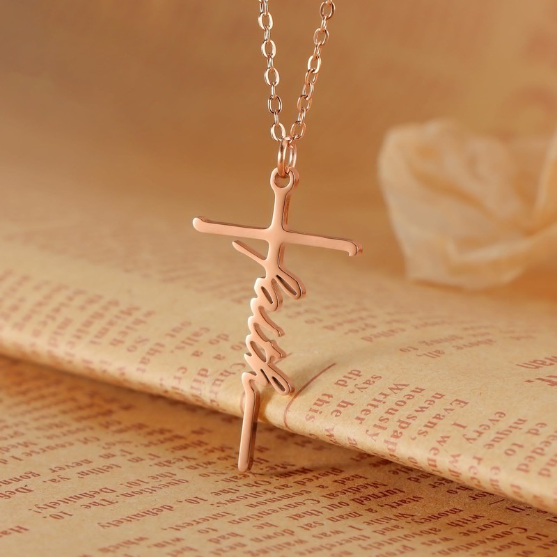 SANNYRA Pray Necklace for Women - Stainless Steel Necklaces for