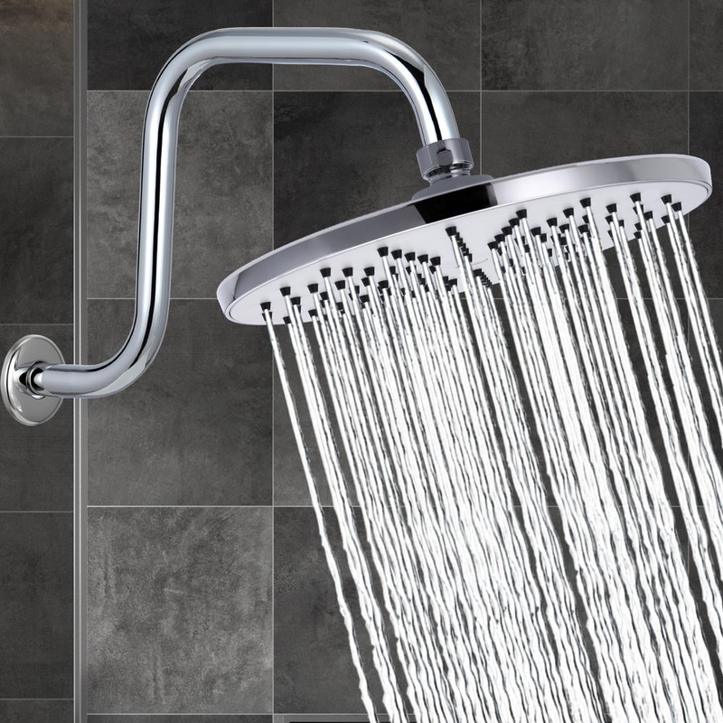Round Rain Shower, Markcco 8'' Round High Pressure Shower Made