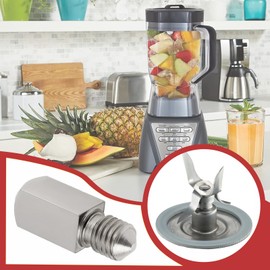 The Lord of the Tools 2PCS Square Metal Drive Pin Stud Mixer Stainless Steel Drive Stud Compatible with Oster Compatible with Osterizer Blenders 6628 6632