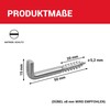 LouMaxx Screw Hooks 5.2 x 50 mm – Set of