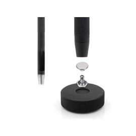 CRAFTMEMORE Rivet Setter for Double Cap Rivet Stud, Rivet Setting Tool Kit, Block Anvil, Hole Cutter & 100 Double Cap Rivets in Silver (4 mm, Tool Kit)