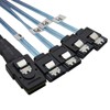 Internal Mini SAS 36pin SFF8087 with W/Latch, 7pin SATA Female