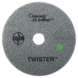Floor Care Equipment Twister Diamond Cleaning System 10" Green Floor Pad - 3000 Grit - 2 per case