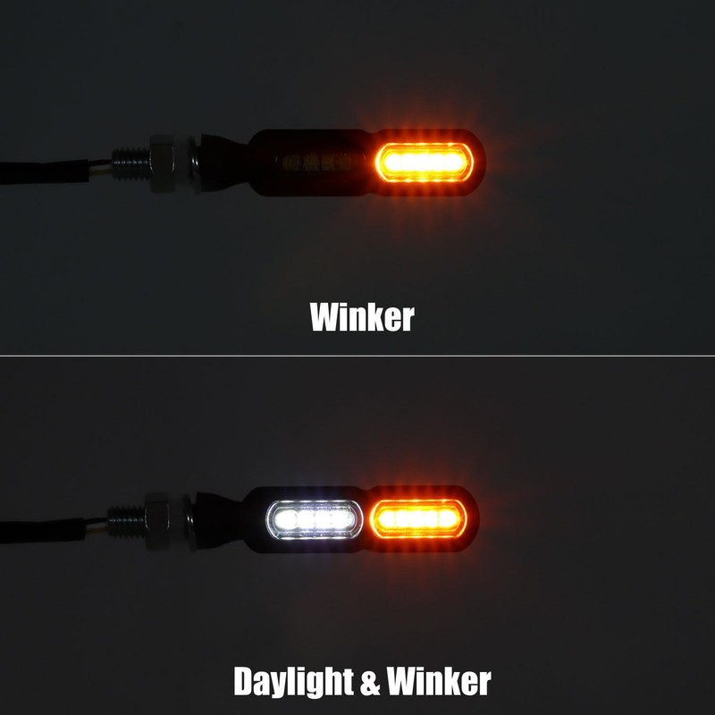 Micro Mini Turn Signal Front LED Light with Daylight for