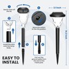 GIGALUMI 8 Pack Solar Lights Outdoor, Solar Pathway Lights with